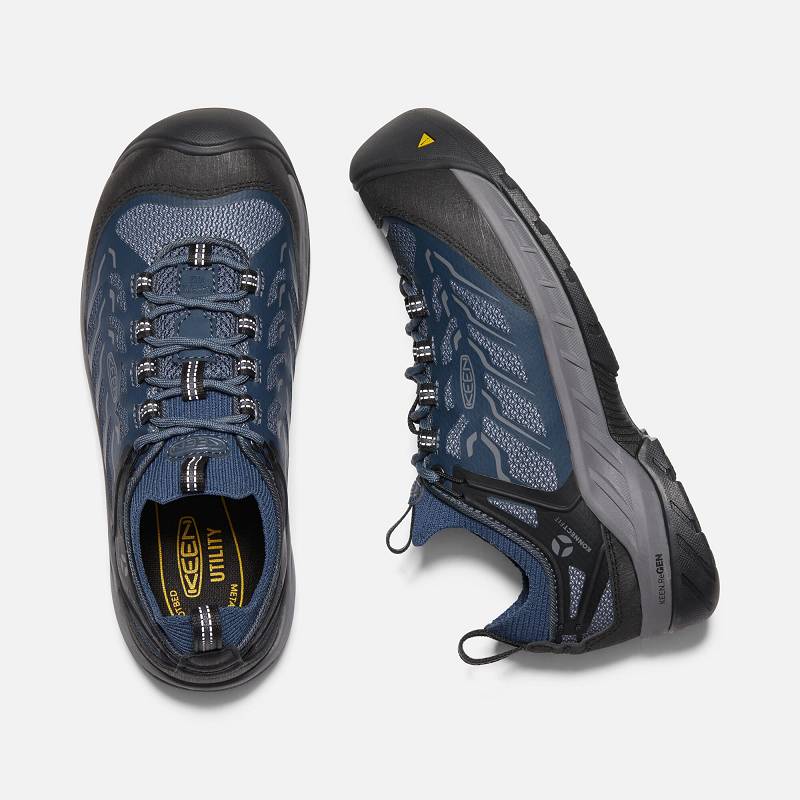 Keen Flint II Carbon-Fiber Toe Sicherheitsschuhe Damen DE-20489 Midnight Navy/Steel Grey - Keen Dame